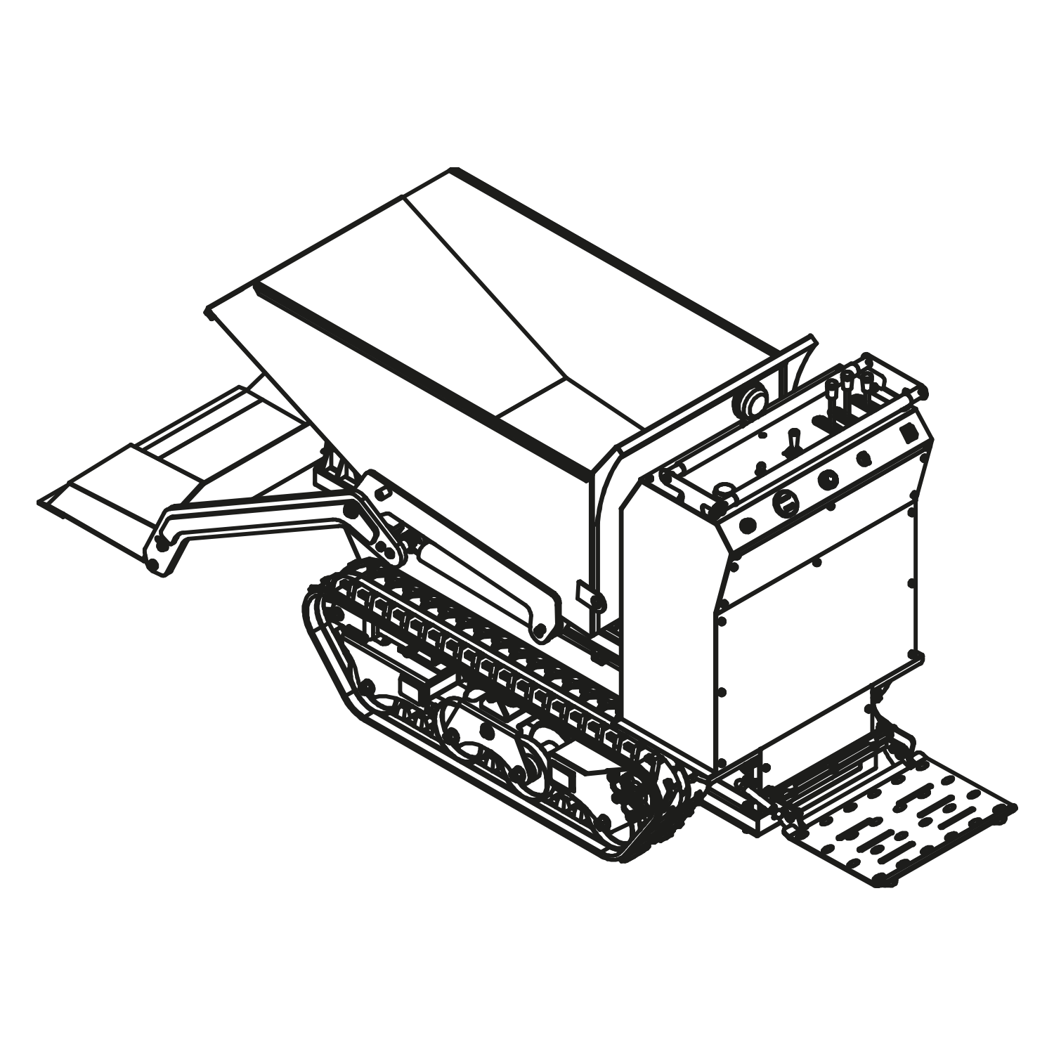 Elektro-Raupendumper<br>MD800EF-S<br>Fernsteuerung&Schaufel
