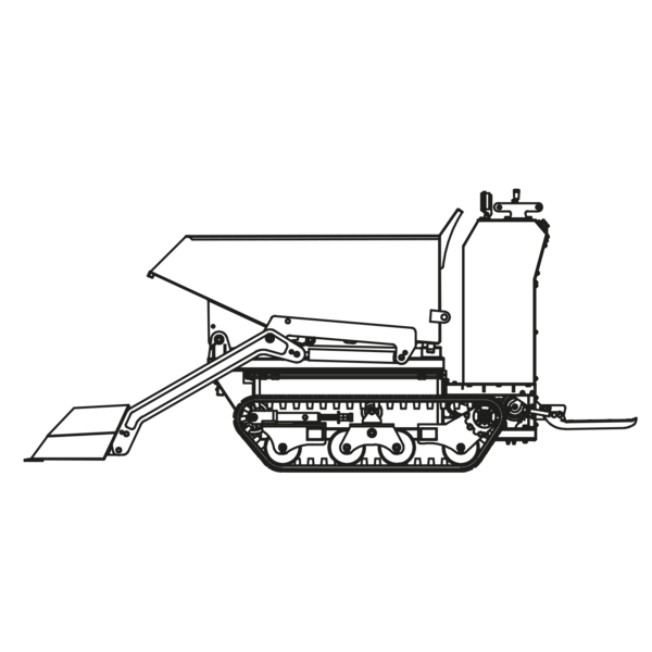 Elektro-Raupendumper<br>MD800EF-S<br>Fernsteuerung&Schaufel