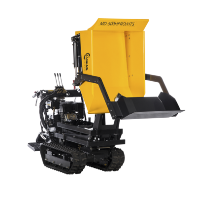 Benzin-Raupendumper<br>MD500HPROHTS<br>(High-Tip & Schaufel)