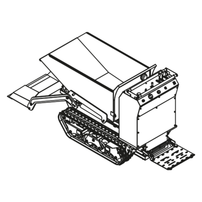 Elektro-Raupendumper<br>MD800EF-S<br>Fernsteuerung&Schaufel